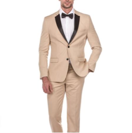 NestYu Men Business Single Breasted Notch Lapel Skinny Blazer Jacket Suits 