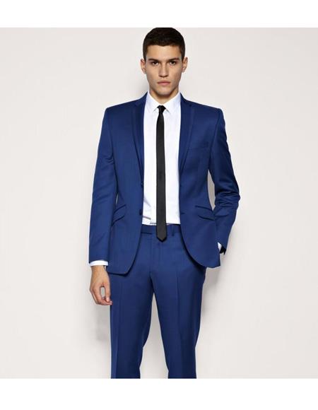 Men's Beach Wedding Attire Suit Menswear Blue $199