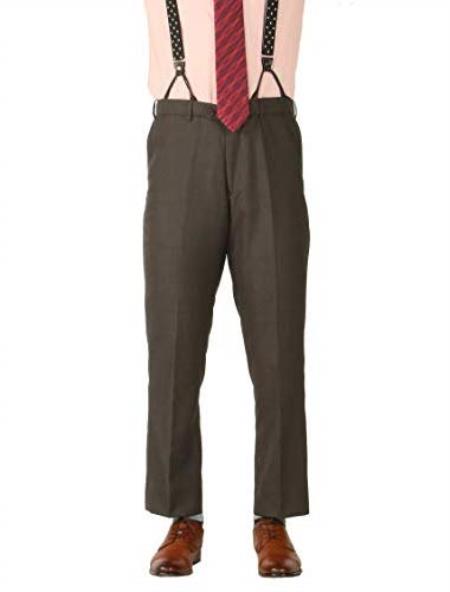 Style# men's No Pleated Wool Blend Adjustable Wiast Stain Defender Modern Fit Dress Pants 