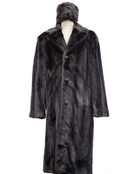 Single breasted brown 3 button closure long coat
