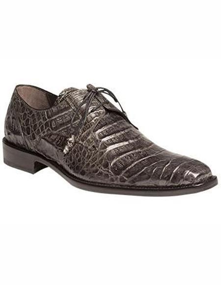 men's Gray Lace Up Palin Toe Leather Lining  Shoe