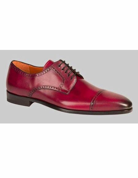 men's Burgundy Classic Look Hand Made Shoe