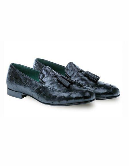 men's Slip On Black Shoe Loafers Design