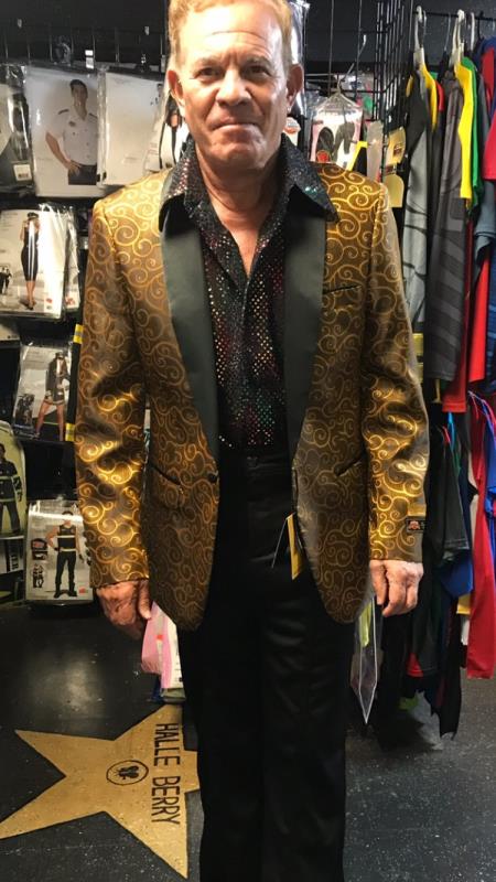 men's Gold Blazer ~ Suit Jacket
