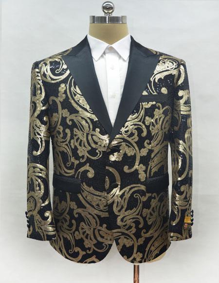 Mens Single Breasted Two Button Blazer 
