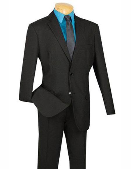 Product#J43648 Mens Lucci Suit Single Breasted Blazer Notch Lapel Black