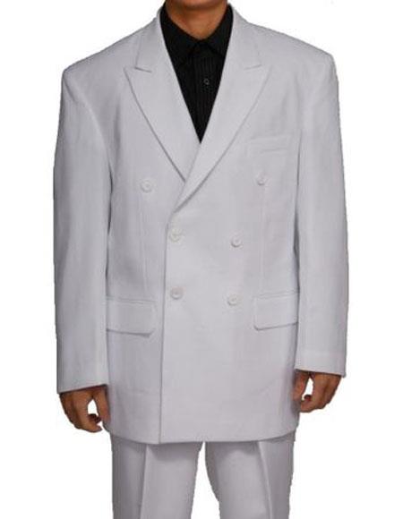 Mens Lucci Suit Single Breasted Blazer White Notch Lapel