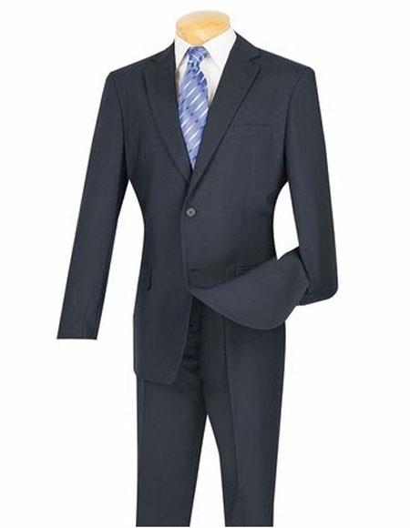 Mens Lucci Suit Single Navy Breasted Blazer Notch Lapel