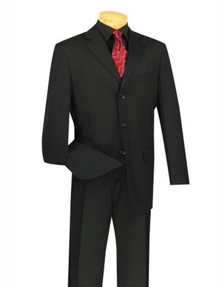 Product#J43657 Mens Lucci Suit Single Breasted Blazer Notch Lapel Black