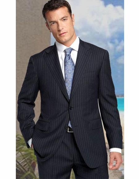 Charcoal Single Breasted Side Vent Suit for Men