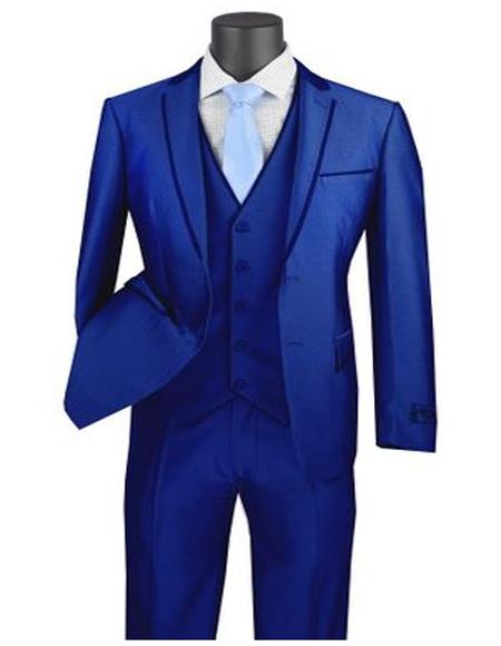 Royal Blue Prom Suit For Men Prom Tux Skinny Fitted Prom Sui