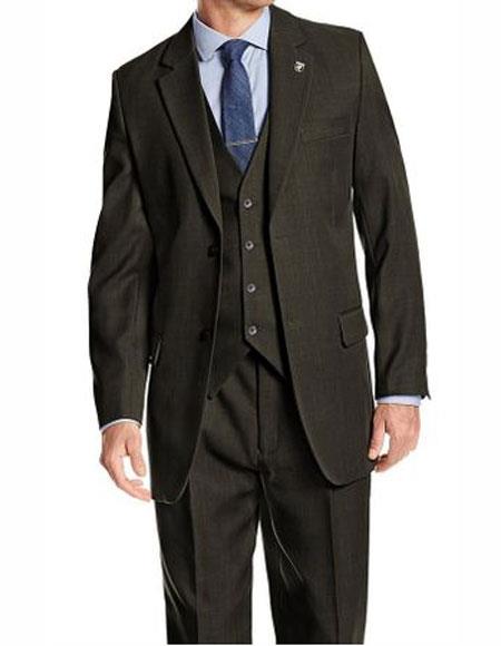 Suits Mens Single Breasted Peak Lapel Hunter Suit