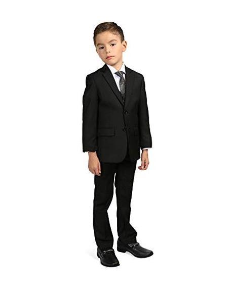 Product#J43965 Father and son / Dad and baby Matching Suits Black