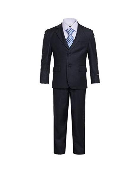 Product#J43968 Father and son / Dad and baby Matching Suits Black