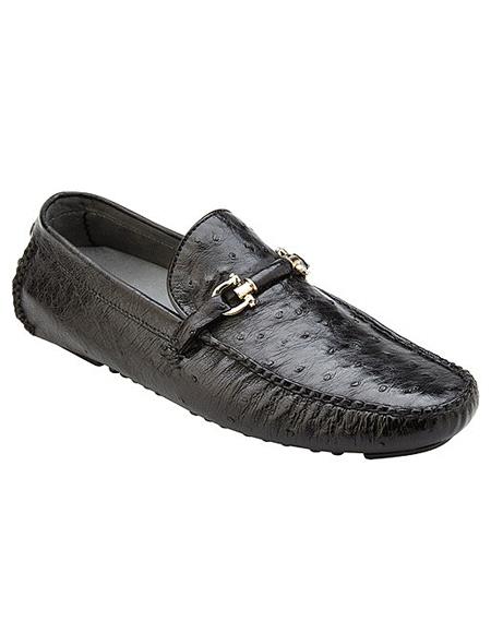 Mens Black Leather Lining Belvedere Shoe