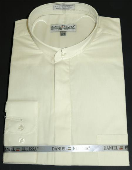 Daniel Ellissa Mens French Cuff Shirt Creme