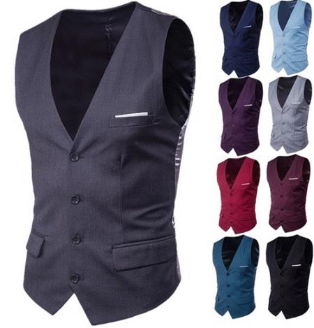 Randomly Selected Color, Pattern, and Fabrics Mystery Deal Dress Vest No Return Policy (Sales are Final)
