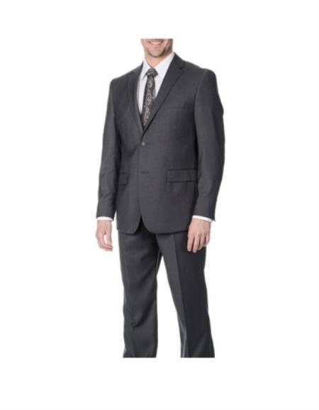 Gray 5 Interior Pockets Lined to the Knee Graduation Suit For boy / Guys 