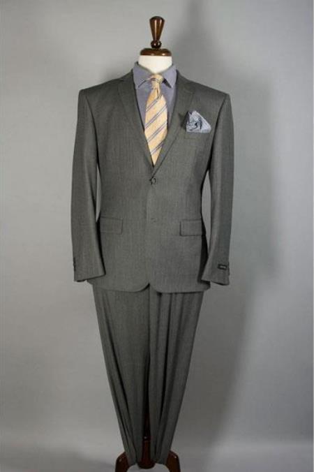 Gray Three Sleeve Buttons Slim Fit Graduation Suit For boy / Guys
