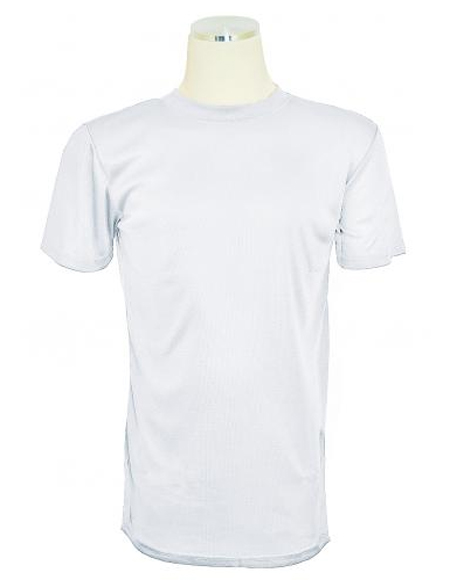 Mens Off-White Tricot Dazzle Short Sleeve Mock Neck T.Shirt