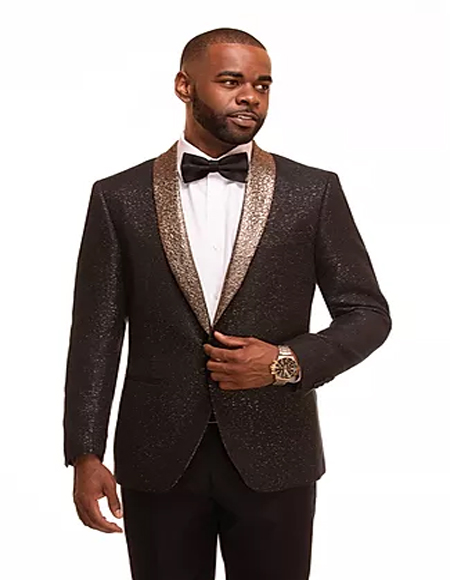 Gold Fashion Prom - Wedding Suits & Tuxedo For Men