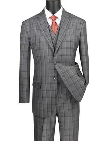 Olive Rayon Super 150's Notch Lapel Suit for Men