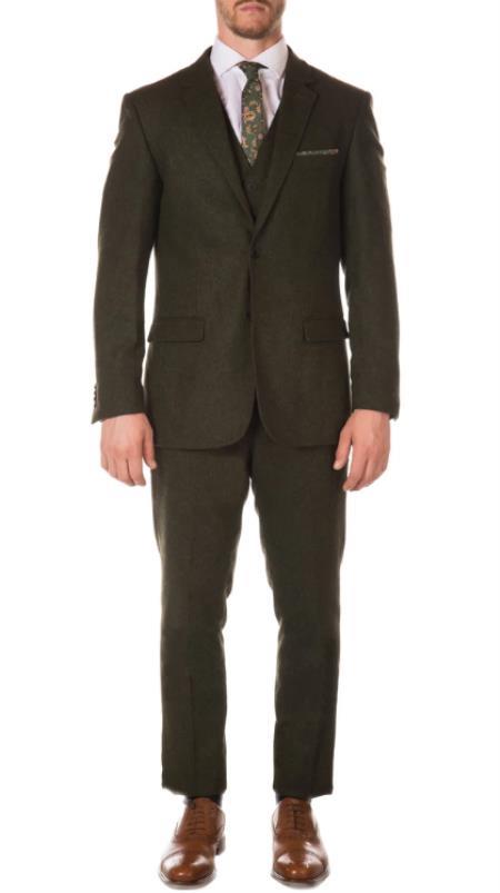 Old Fashioned School Style Suit 1800's Vintage Hunter Green