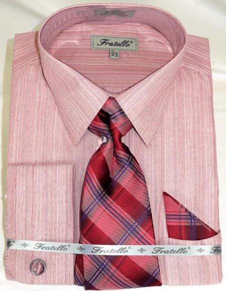 Red Colorful Mens Dress Shirt