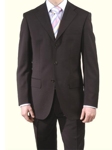 Mens Black Suit for Funeral Attire - Wool