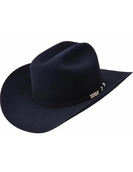Serratelli 100x EL Comandant Black 4'' Brim Western Cowboy Hat all sizes