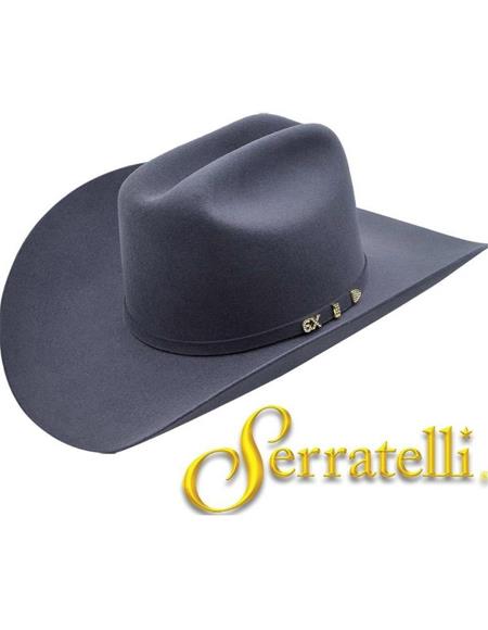 Serratelli 6X EL Amapola Granite 4'' Brim Western Cowboy Hat all sizes