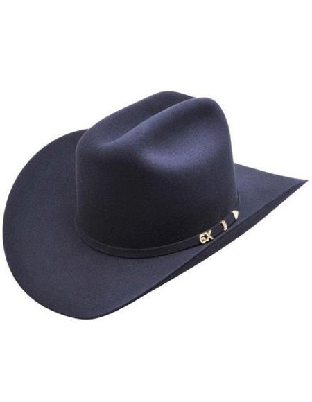 Serratelli 6X Amapola Black 3 1/2'' Brim Western Cowboy Hat all sizes