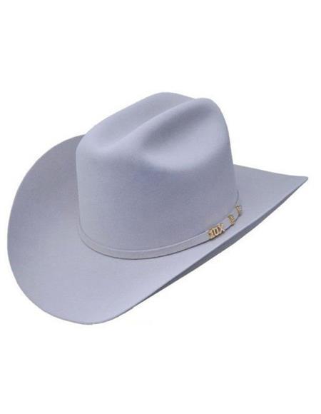 Serratelli 10X Cali Style Platinum 3 1/2'' Brim Western Cowboy Hat all sizes