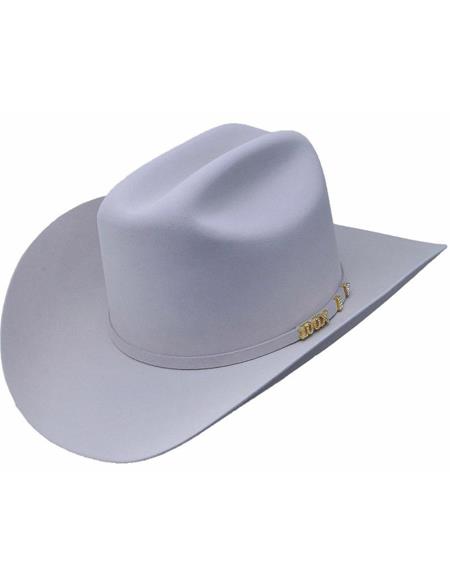Serratelli 100X EL Comanddant Platinum White 4'' Brim Western Cowboy Hat all sizes