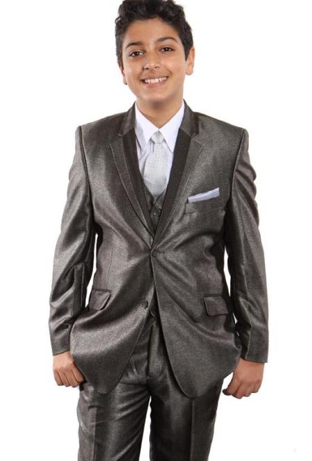 Taupe Boys Suit