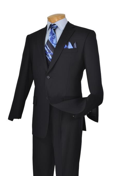 Cheap Plus Size Suits For Men - Big and Tall Suit For Big Guys Navy Blue