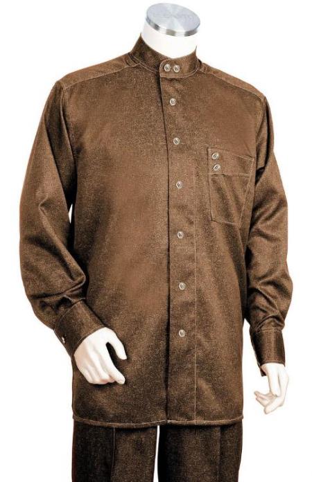 Brown Imported Long Sleeve Walking Suits