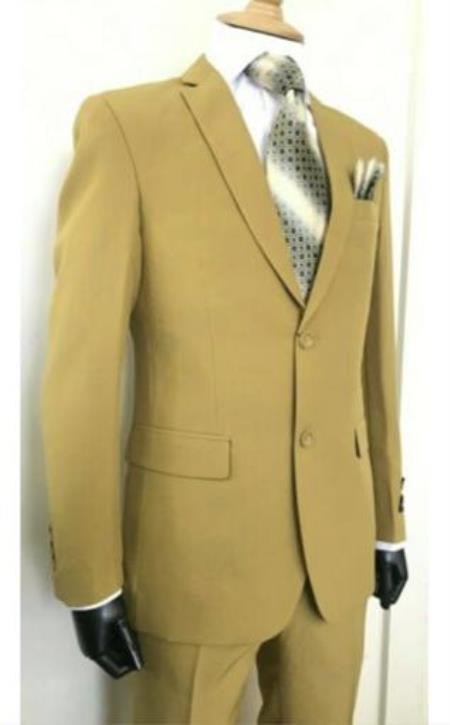 Camel - Khaki 2 Button Suits