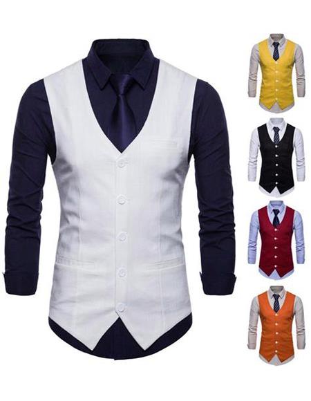 10 Different Colors Suit Vest Mystery Bundle 10 For $125 ($12.50 Each)