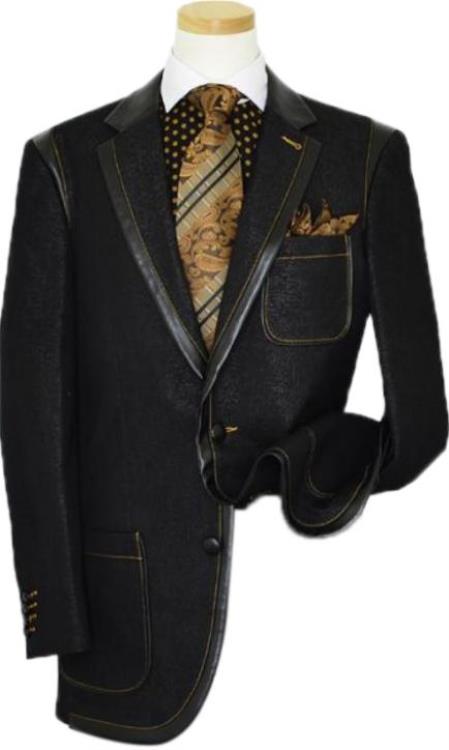 Men's 2-button style Denim blazer