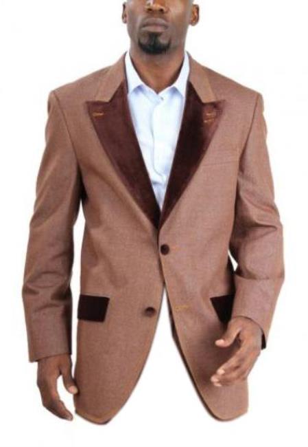 Men's Fashion Two Button Cotton Denim blazer