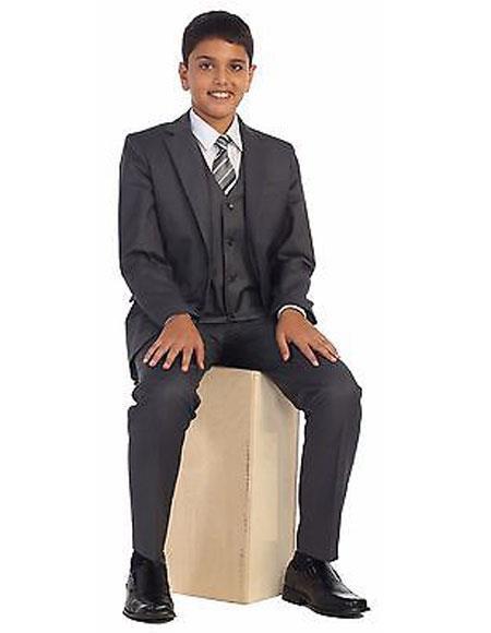 Suit For Teenager Charcoal