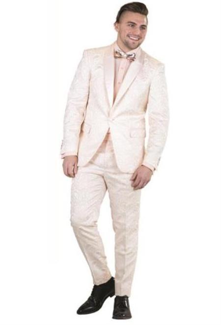 Champagne Color - Off White - Ivory - Cream Suit