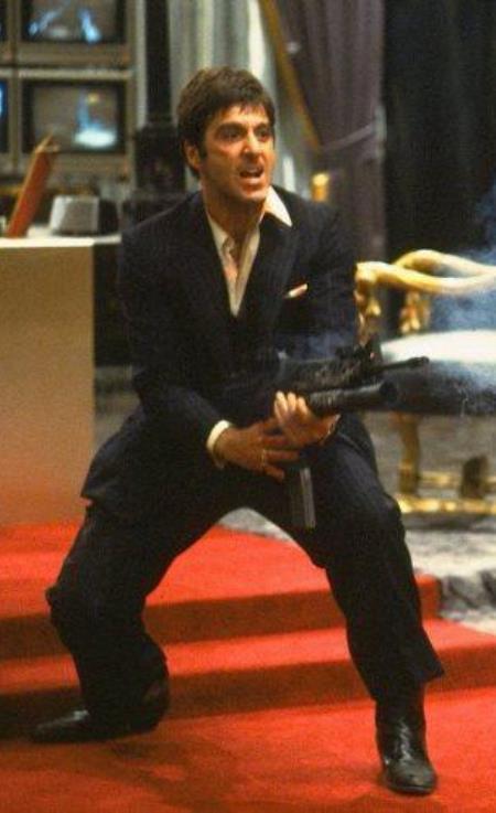 Tony Montana Suit Scarface Suit + Matching Free Shirt Like Picture