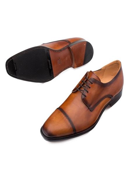 Mezlan Shoes Tan Italian Style Leather Lining Shoes