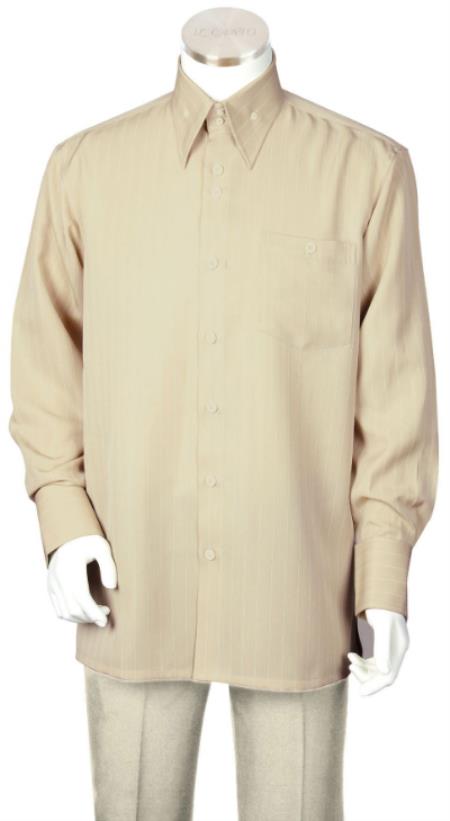 Long Sleeve Walking Suit - Casual Suits For Men + Mens Leisure Suit + Khaki