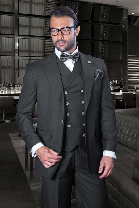 #J51036 Classic Fit Suit - One Button with Double Breasted