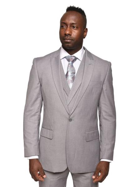 Suits 3 Piece Suit Walter Classic Fit Light Grey