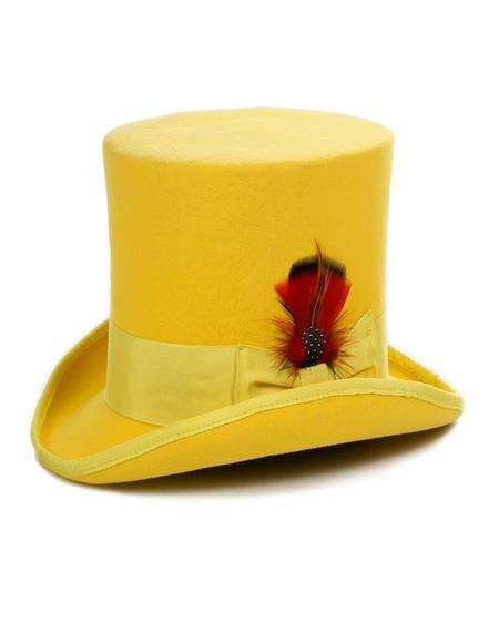 Mens Victorian Top Hat - Wool