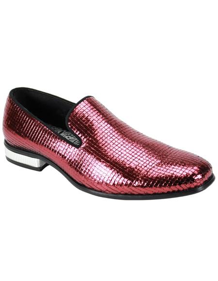 Fashion Dress Shoe - Mens Fashion Dress Shoe - Burgundy Color Dress Shoe